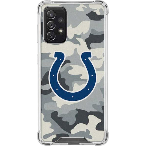 NFL Indianapolis Colts Camo Galaxy A72 5G Clear Case